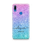 Personalised Ombre Glitter with Names Huawei P Smart Z