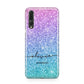 Personalised Ombre Glitter with Names Huawei P20 Pro Phone Case