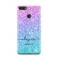Personalised Ombre Glitter with Names Huawei Y9 2018
