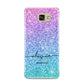 Personalised Ombre Glitter with Names Samsung Galaxy A9 2016 Case on gold phone