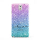 Personalised Ombre Glitter with Names Samsung Galaxy Note 3 Case