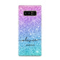 Personalised Ombre Glitter with Names Samsung Galaxy S8 Case