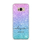 Personalised Ombre Glitter with Names Samsung Galaxy S8 Plus Case