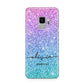 Personalised Ombre Glitter with Names Samsung Galaxy S9 Case