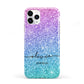 Personalised Ombre Glitter with Names iPhone 11 Pro 3D Tough Case