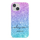 Personalised Ombre Glitter with Names iPhone 13 Mini Full Wrap 3D Snap Case