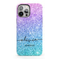 Personalised Ombre Glitter with Names iPhone 13 Pro Max Full Wrap 3D Tough Case