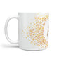 Personalised One Initial Gold Flakes 10oz Mug Alternative Image 1