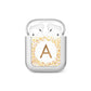 Personalised One Initial Gold Flakes AirPods Case