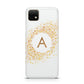 Personalised One Initial Gold Flakes Huawei Enjoy 20 Phone Case