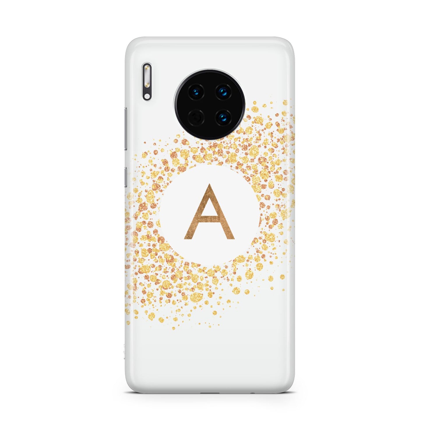 Personalised One Initial Gold Flakes Huawei Mate 30
