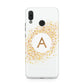 Personalised One Initial Gold Flakes Huawei Nova 3 Phone Case
