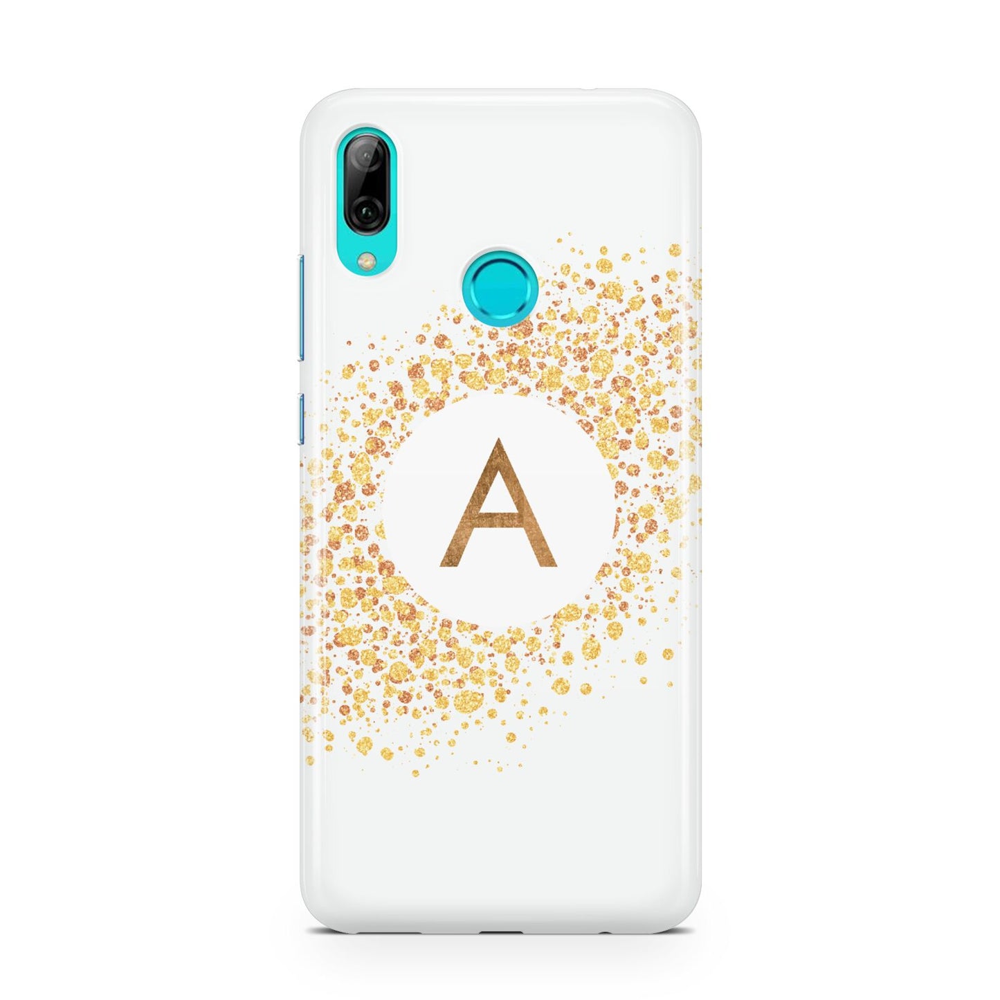 Personalised One Initial Gold Flakes Huawei P Smart 2019 Case