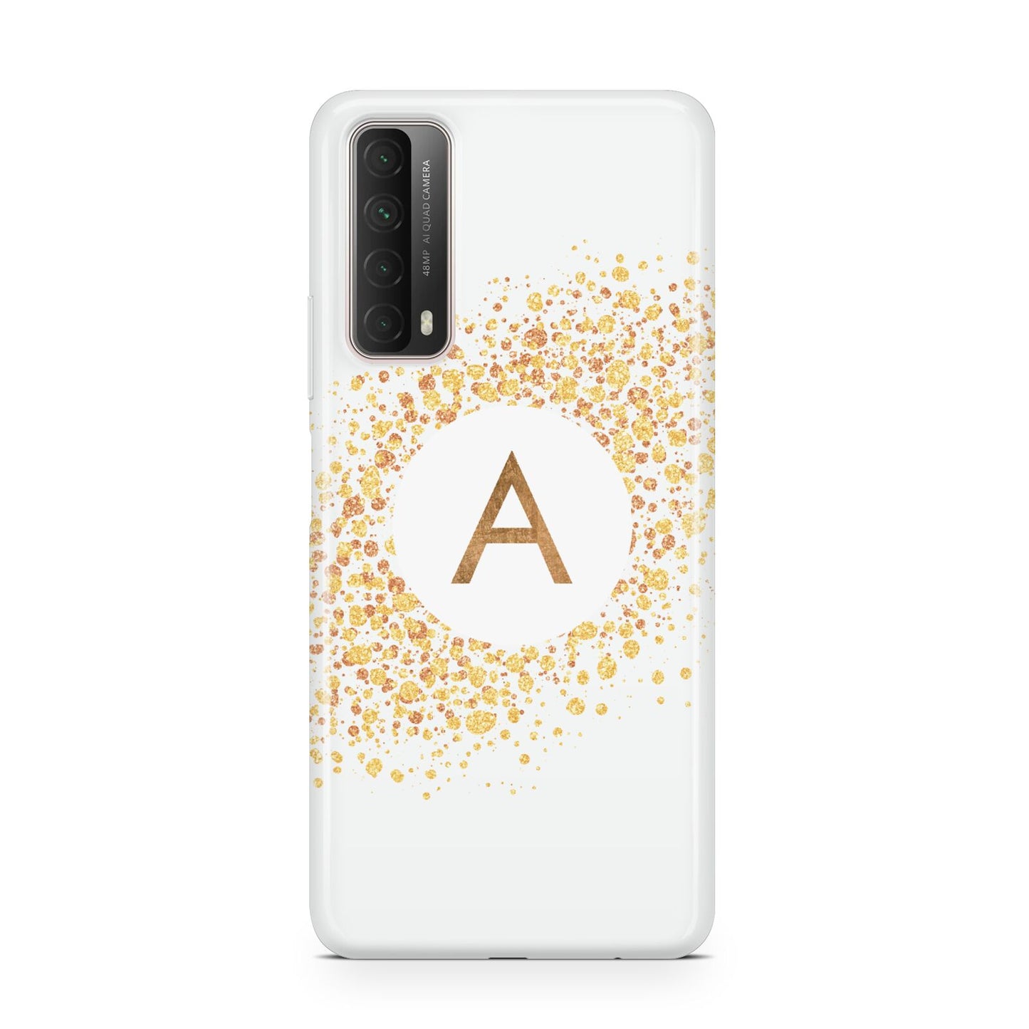 Personalised One Initial Gold Flakes Huawei P Smart 2021