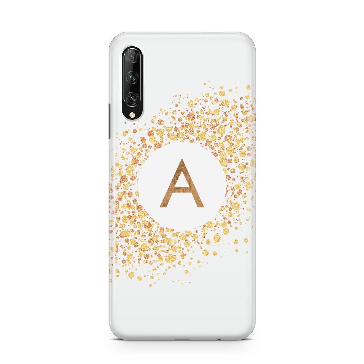 Personalised One Initial Gold Flakes Huawei P Smart Pro 2019