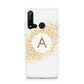 Personalised One Initial Gold Flakes Huawei P20 Lite 5G Phone Case