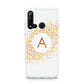 Personalised One Initial Gold Flakes Huawei P20 Lite 5G Phone Case