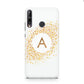 Personalised One Initial Gold Flakes Huawei P40 Lite E Phone Case