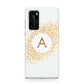 Personalised One Initial Gold Flakes Huawei P40 Phone Case