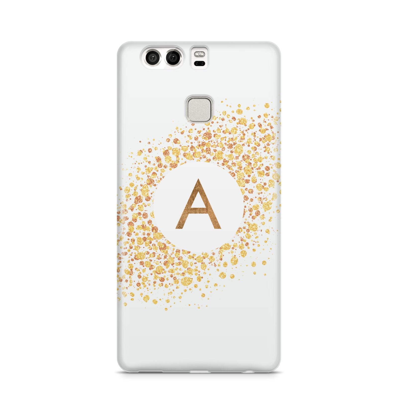 Personalised One Initial Gold Flakes Huawei P9 Case