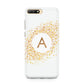 Personalised One Initial Gold Flakes Huawei Y6 2018