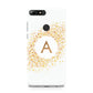 Personalised One Initial Gold Flakes Huawei Y7 2018