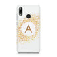 Personalised One Initial Gold Flakes Huawei Y7 2019