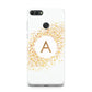 Personalised One Initial Gold Flakes Huawei Y9 2018
