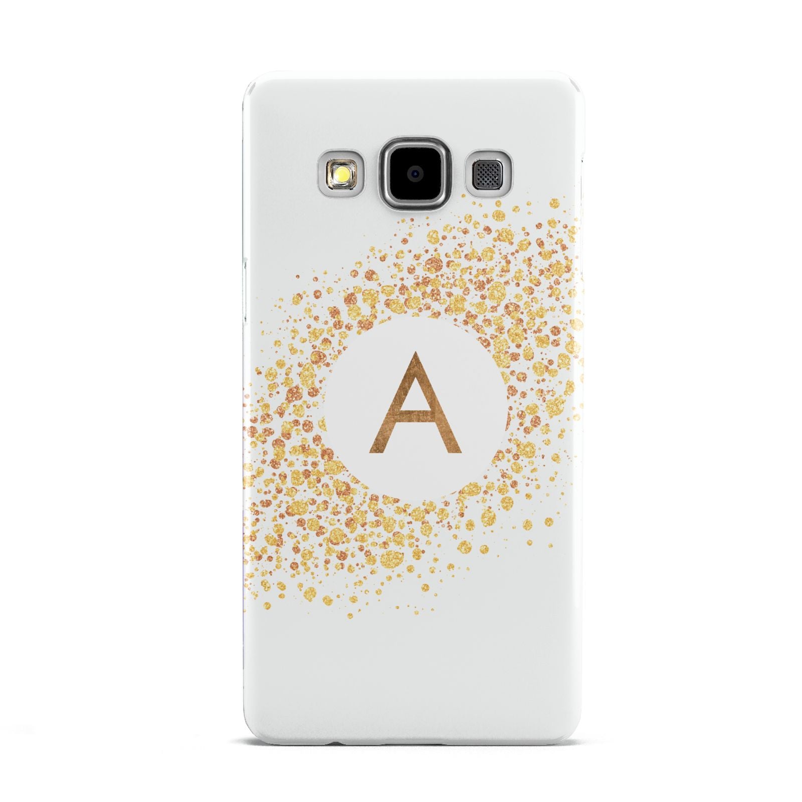 Personalised One Initial Gold Flakes Samsung Galaxy A5 Case