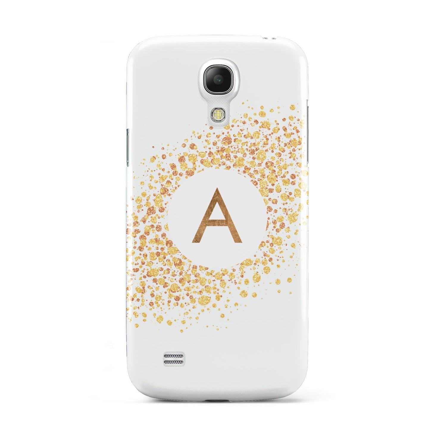 Personalised One Initial Gold Flakes Samsung Galaxy S4 Mini Case