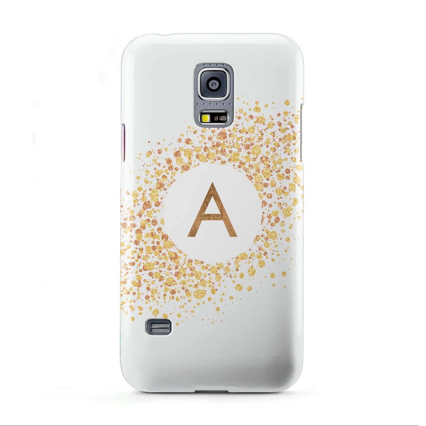Personalised One Initial Gold Flakes Samsung Galaxy S5 Mini Case