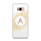 Personalised One Initial Gold Flakes Samsung Galaxy S8 Plus Case