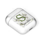 Personalised Orange Blossom AirPods Case Laid Flat