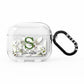 Personalised Orange Blossom AirPods Clear Case 3rd Gen