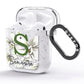 Personalised Orange Blossom AirPods Glitter Case Side Image
