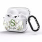 Personalised Orange Blossom AirPods Pro Clear Case Side Image