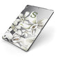 Personalised Orange Blossom Apple iPad Case on Grey iPad Side View