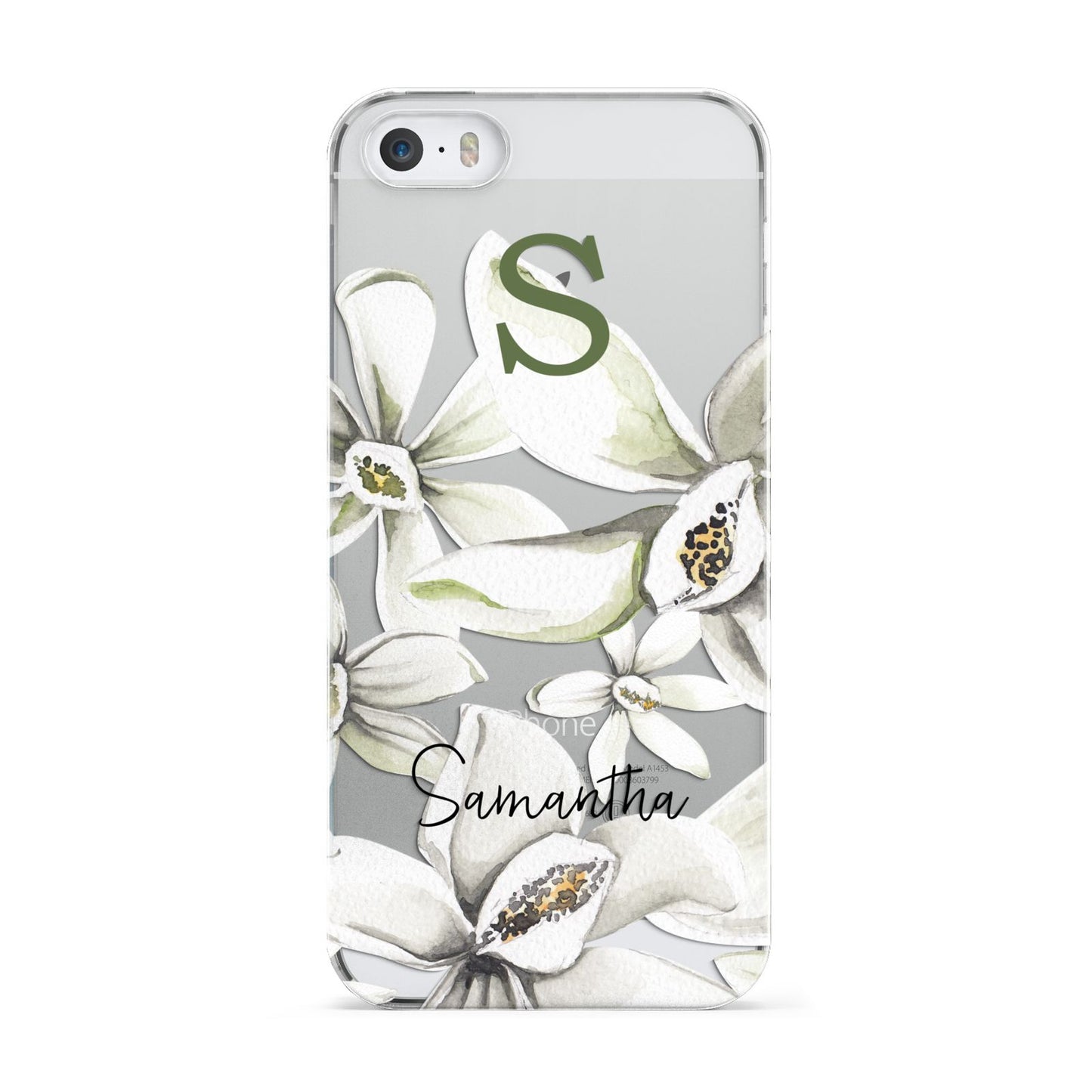 Personalised Orange Blossom Apple iPhone 5 Case