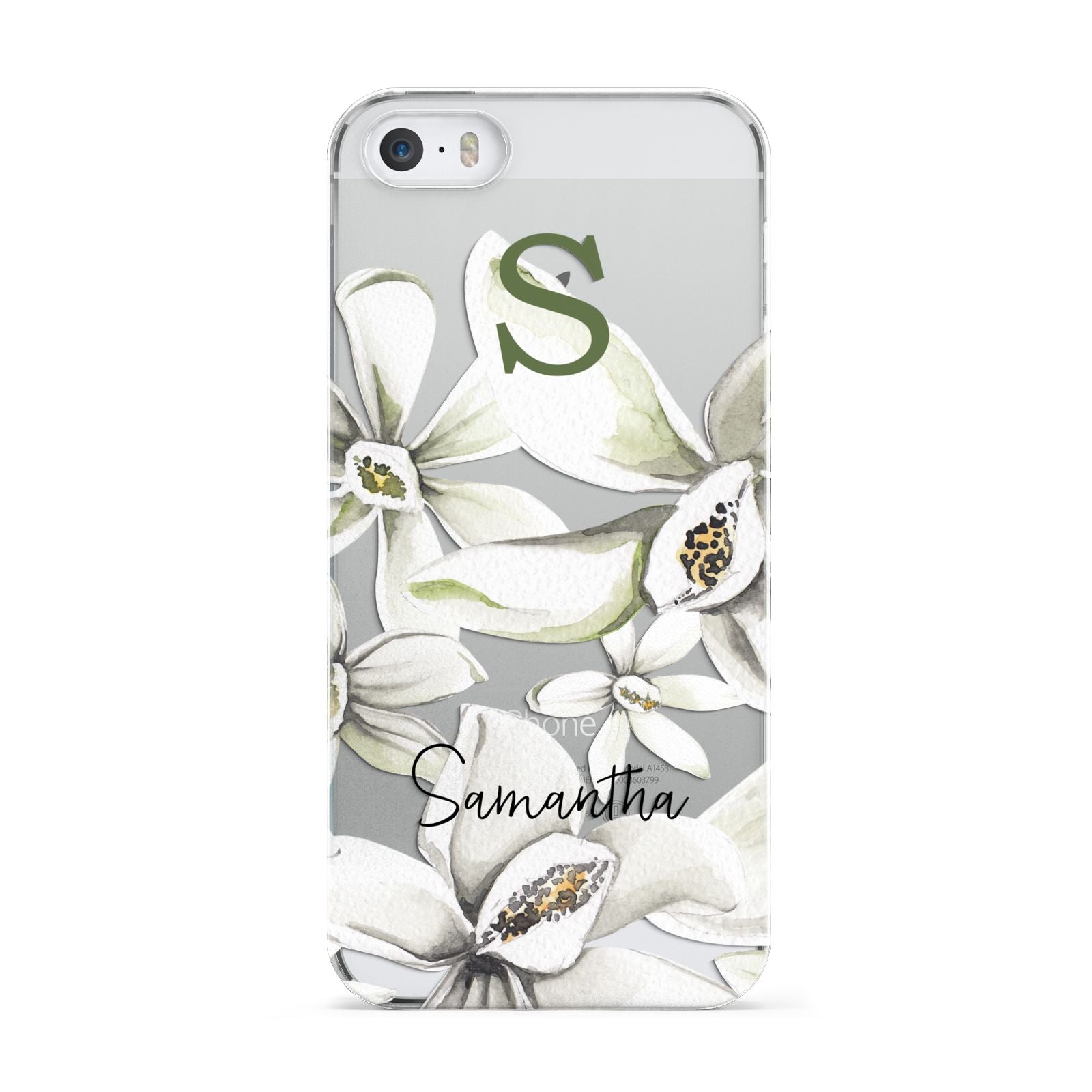 Personalised Orange Blossom Apple iPhone 5 Case
