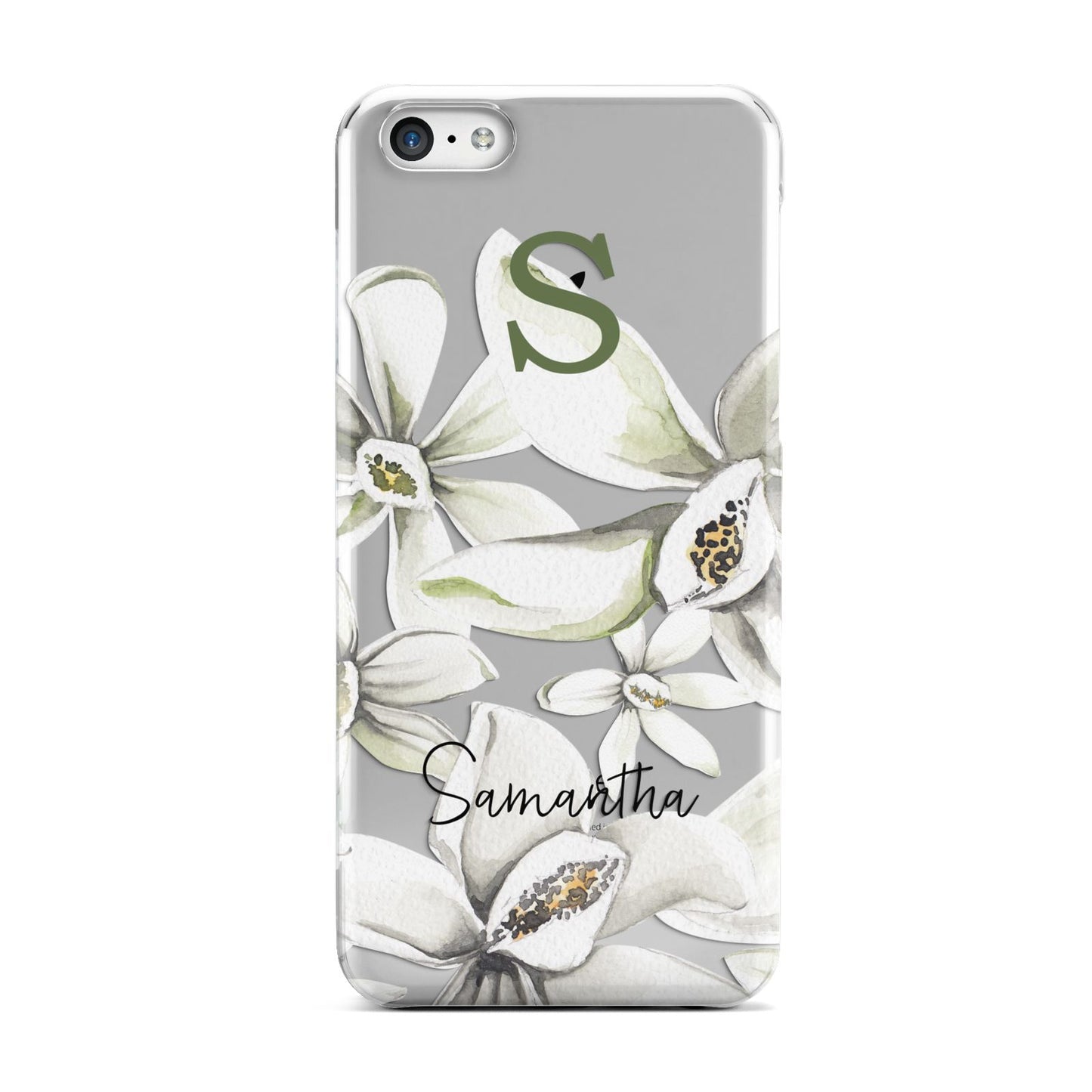 Personalised Orange Blossom Apple iPhone 5c Case