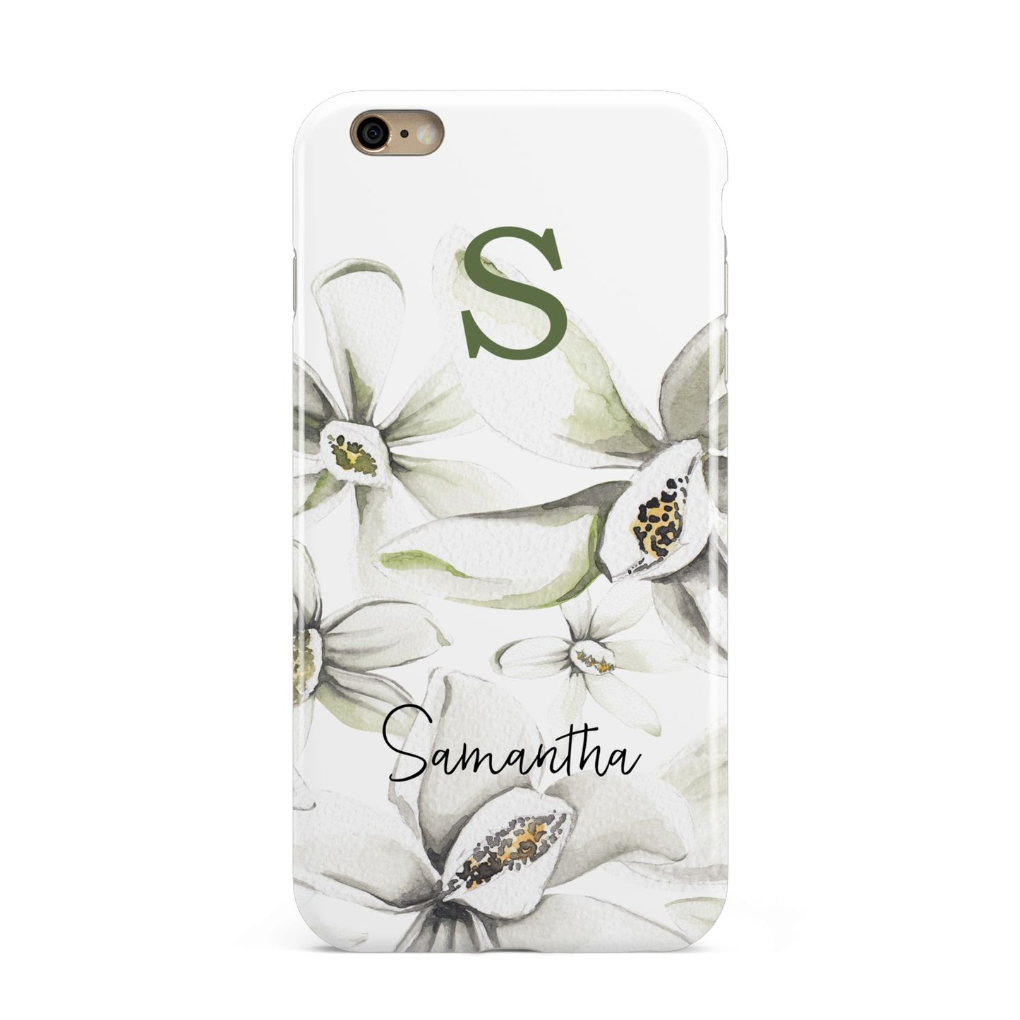 Personalised Orange Blossom Apple iPhone 6 Plus 3D Tough Case