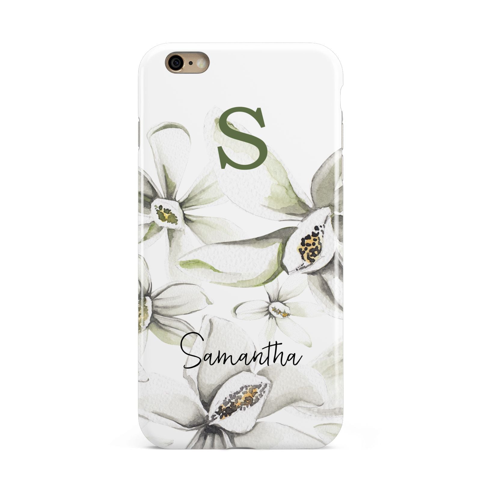 Personalised Orange Blossom Apple iPhone 6 Plus 3D Tough Case