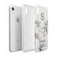 Personalised Orange Blossom Apple iPhone XR White 3D Tough Case Expanded view
