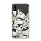 Personalised Orange Blossom Apple iPhone Xs Impact Case Black Edge on Black Phone