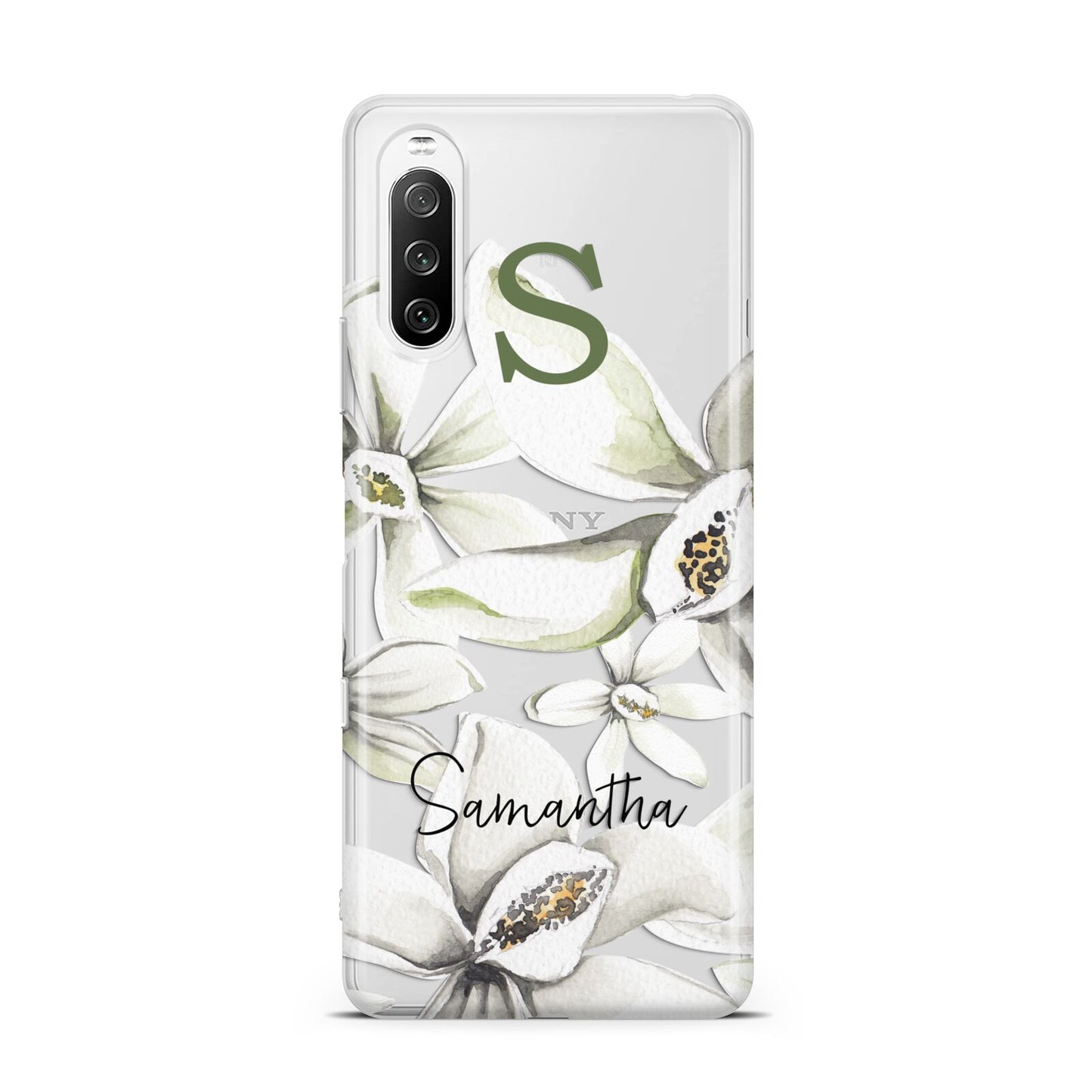 Personalised Orange Blossom Sony Xperia 10 III Case