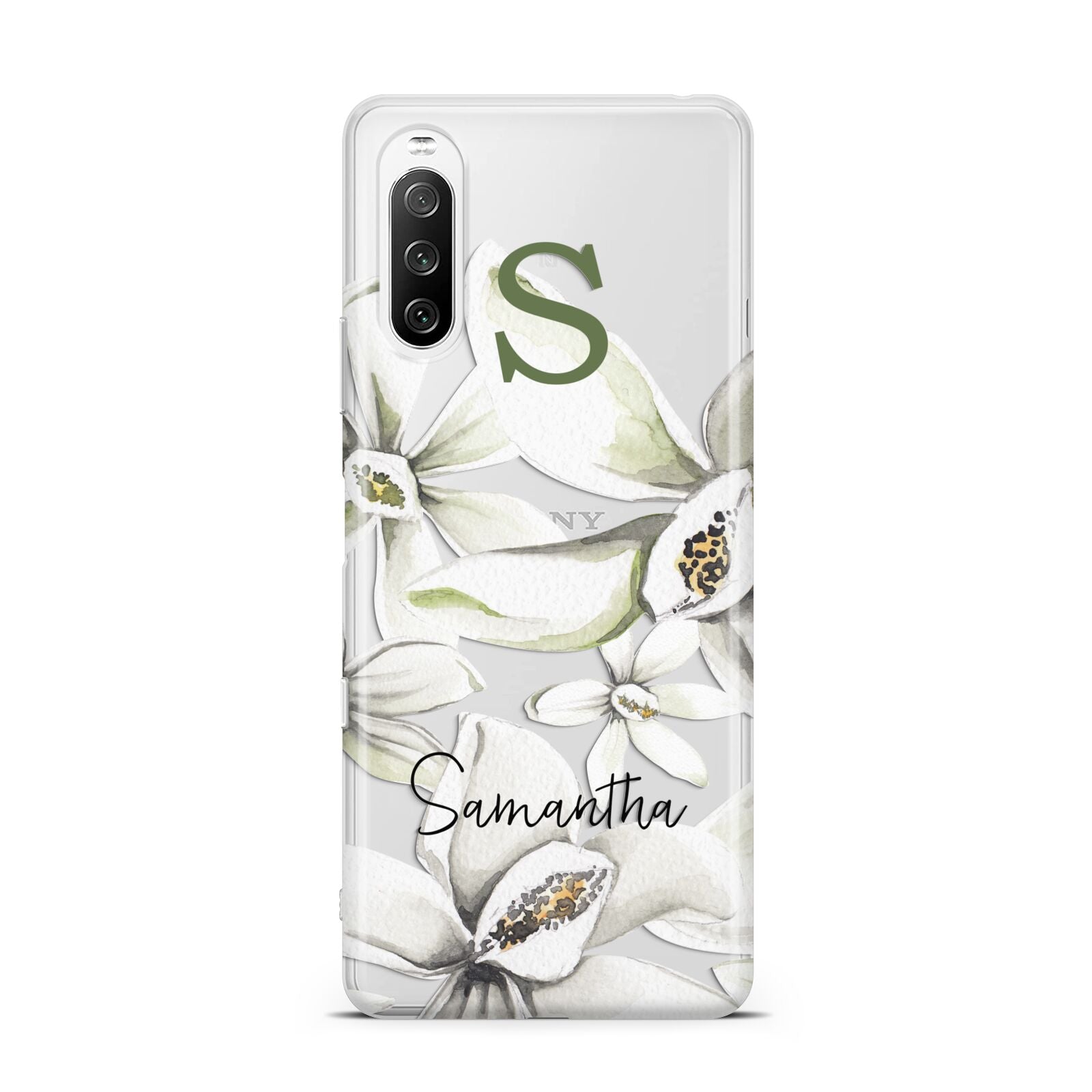 Personalised Orange Blossom Sony Xperia 10 III Case