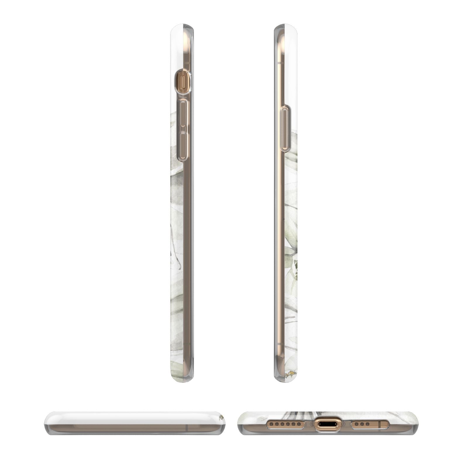 Personalised Orange Blossom iPhone 11 3D Tough Case Angle Images