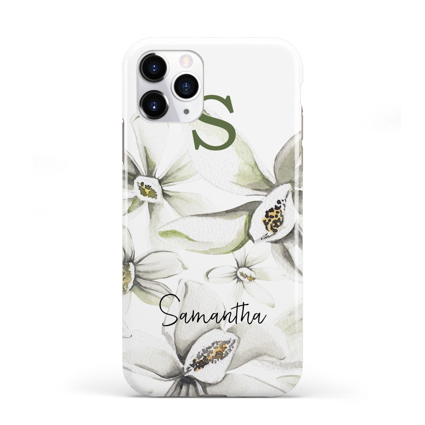 Personalised Orange Blossom iPhone 11 Pro 3D Tough Case