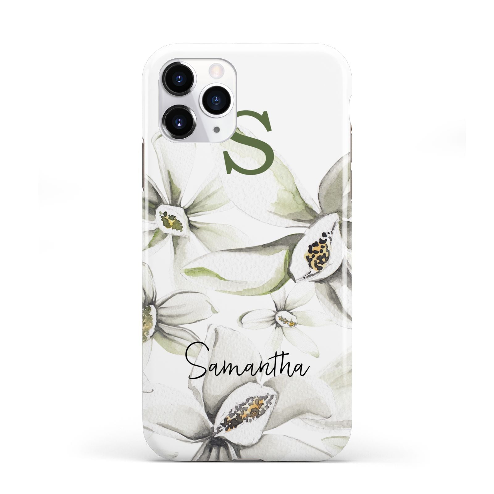 Personalised Orange Blossom iPhone 11 Pro 3D Tough Case