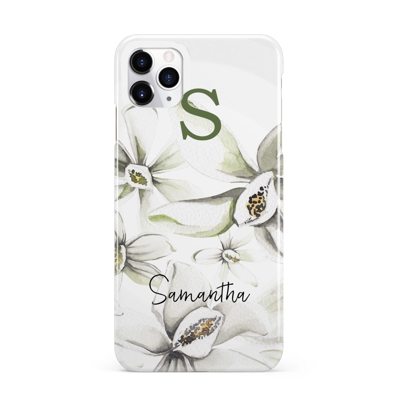 Personalised Orange Blossom iPhone 11 Pro Max 3D Snap Case